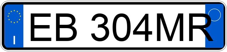 Numer rejestracyjny EB304MR posiada LANCIA Ypsilon 2a serie Numer rejestracyjny EB304MR posiada LANCIA Ypsilon 2a serie