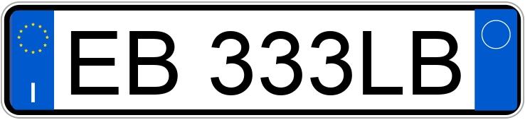 Numer rejestracyjny EB333LB posiada JEEP Compass 1a serie Numer rejestracyjny EB333LB posiada JEEP Compass 1a serie