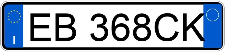 Numer rejestracyjny EB368CK posiada FIAT Punto Evo