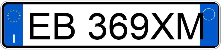 Numer rejestracyjny EB369XM posiada OPEL Agila 2a serie