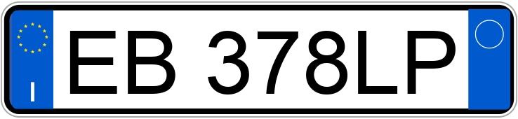 Numer rejestracyjny EB378LP posiada JEEP Compass 1a serie