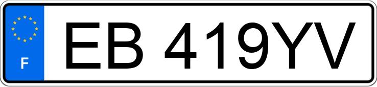 Numer rejestracyjny EB419YV posiada RENAULT MEGANE III