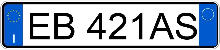 Numer rejestracyjny EB421AS posiada FIAT Punto Evo