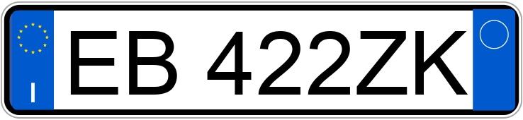 Numer rejestracyjny EB422ZK posiada FIAT QUBO