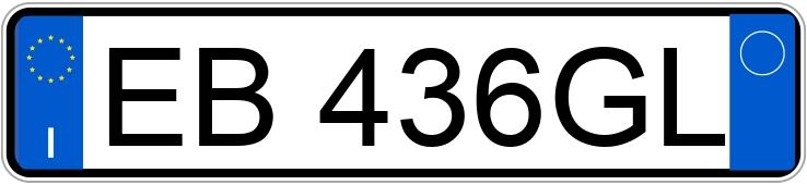 Numer rejestracyjny EB436GL posiada FIAT Multipla 2a serie