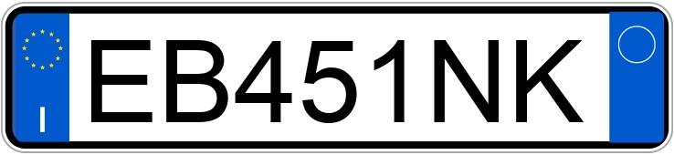 Numer rejestracyjny EB451NK posiada BMW X3