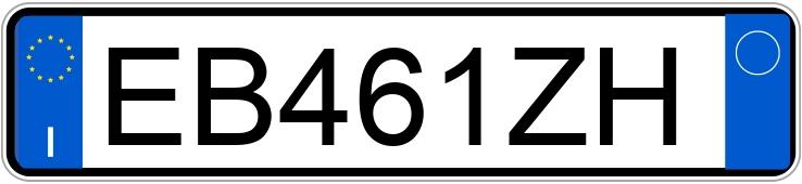 Numer rejestracyjny EB461ZH posiada FIAT 500