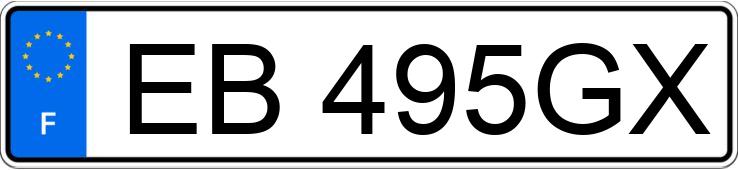 Numer rejestracyjny EB495GX posiada JAGUAR XE