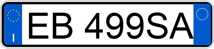 Numer rejestracyjny EB499SA posiada NISSAN Micra 3a serie