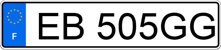 Numer rejestracyjny EB505GG posiada FIAT 500X