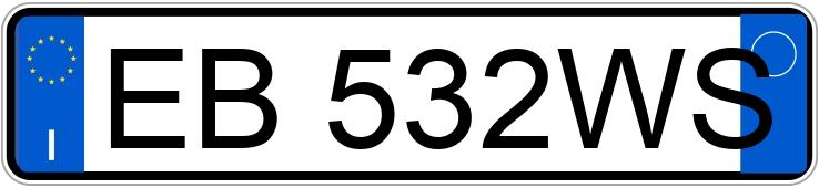 Numer rejestracyjny EB532WS posiada CITROEN C3 2a serie