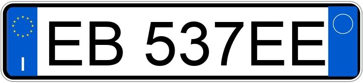 Numer rejestracyjny EB537EE posiada VOLKSWAGEN Golf 6a serie Golf 1.4 TSI 122CV 5P Highline (90 kw)