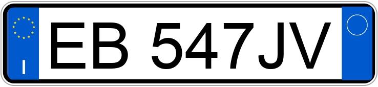 Numer rejestracyjny EB547JV posiada OPEL Meriva 2a serie