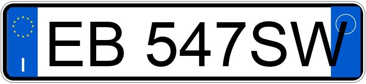 Numer rejestracyjny EB547SW posiada FIAT 600