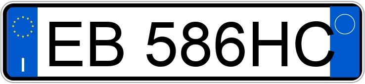 Numer rejestracyjny EB586HC posiada FIAT Bravo 2a serie Numer rejestracyjny EB586HC posiada FIAT Bravo 2a serie