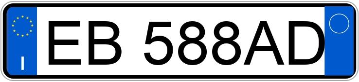 Numer rejestracyjny EB588AD posiada OPEL CORSA
