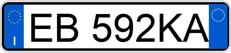 Numer rejestracyjny EB592KA posiada KIA Picanto 1as.