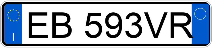 Numer rejestracyjny EB593VR posiada FORD C-Max 1a serie