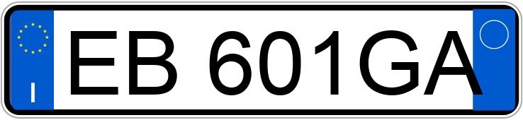 Numer rejestracyjny EB601GA posiada VOLKSWAGEN Caddy 3as. Tour. 1a