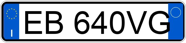 Numer rejestracyjny EB640VG posiada FIAT 500 Numer rejestracyjny EB640VG posiada FIAT 500