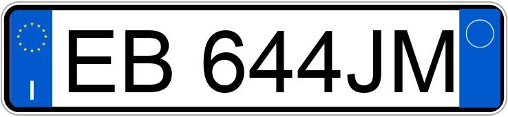 Numer rejestracyjny EB644JM posiada LANCIA Musa 2a serie