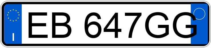 Numer rejestracyjny EB647GG posiada FIAT Punto Evo