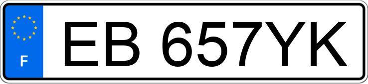 Numer rejestracyjny EB657YK posiada AUDI A7
