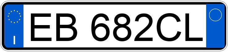 Numer rejestracyjny EB682CL posiada LANCIA Musa 2a serie