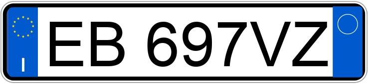 Numer rejestracyjny EB697VZ posiada PEUGEOT 207