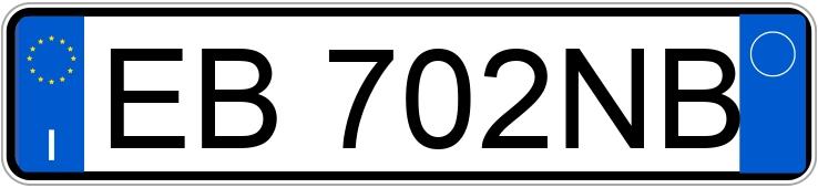 Numer rejestracyjny EB702NB posiada FIAT Punto Evo