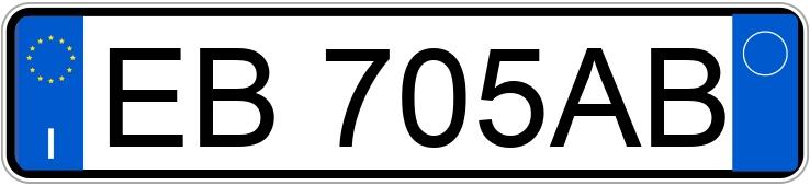 Numer rejestracyjny EB705AB posiada AUDI AUDI A3