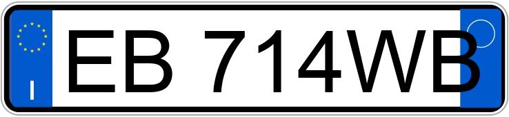 Numer rejestracyjny EB714WB posiada HONDA Civic 8a serie