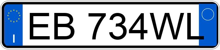Numer rejestracyjny EB734WL posiada MERCEDES Classe B