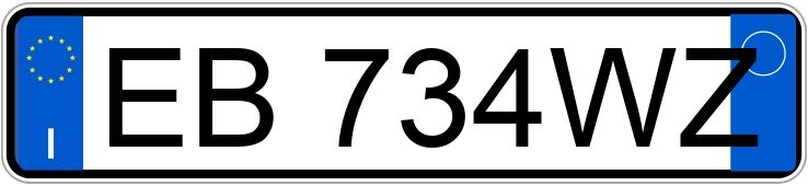 Numer rejestracyjny EB734WZ posiada AUDI A6 3a serie