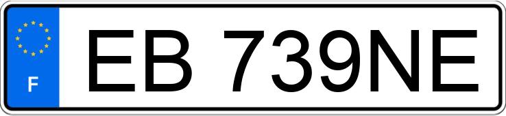 Numer rejestracyjny EB739NE posiada RENAULT CLIO III