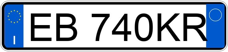 Numer rejestracyjny EB740KR posiada FIAT Punto Evo