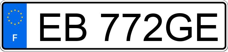 Numer rejestracyjny EB772GE posiada CITROEN C3