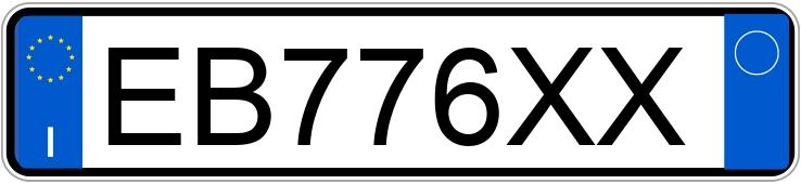 Numer rejestracyjny EB776XX posiada VOLKSWAGEN Golf 6a serie Numer rejestracyjny EB776XX posiada VOLKSWAGEN Golf 6a serie