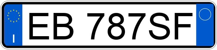 Numer rejestracyjny EB787SF posiada FIAT Punto Evo