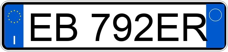 Numer rejestracyjny EB792ER posiada FIAT Bravo 2a serie