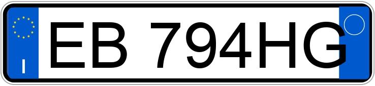 Numer rejestracyjny EB794HG posiada FORD RANGER