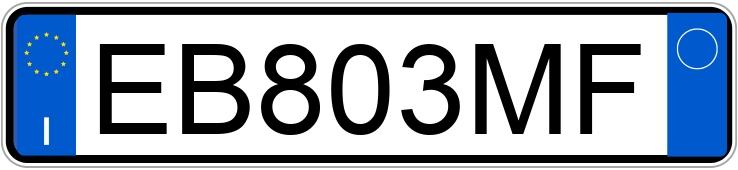 Numer rejestracyjny EB803MF posiada SEAT Ibiza 4a serie