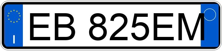 Numer rejestracyjny EB825EM posiada VOLKSWAGEN GOLF