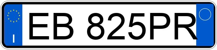 Numer rejestracyjny EB825PR posiada ALFA ROMEO MiTo