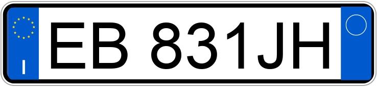 Numer rejestracyjny EB831JH posiada FIAT Panda 2a serie Numer rejestracyjny EB831JH posiada FIAT Panda 2a serie