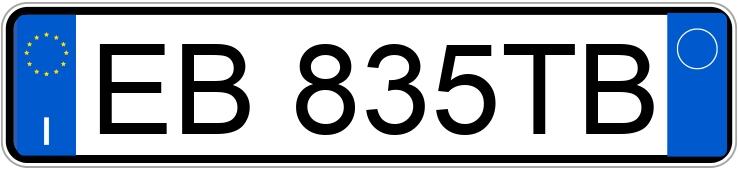 Numer rejestracyjny EB835TB posiada ALFA ROMEO MiTo Numer rejestracyjny EB835TB posiada ALFA ROMEO MiTo