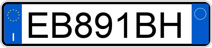 Numer rejestracyjny EB891BH posiada VOLKSWAGEN Golf 6a serie
