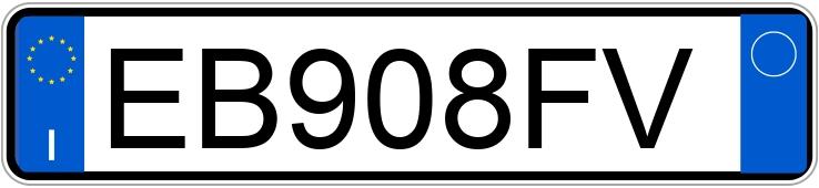 Numer rejestracyjny EB908FV posiada ALFA ROMEO Giulietta