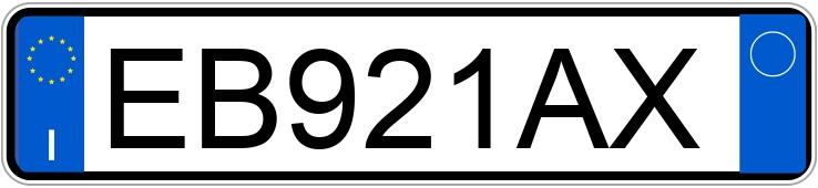 Numer rejestracyjny EB921AX posiada FIAT 500 Numer rejestracyjny EB921AX posiada FIAT 500