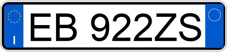 Numer rejestracyjny EB922ZS posiada VOLKSWAGEN Golf 6a serie